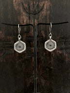 Coral Black Diamond Earrings