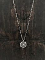 Coral Diamond Pendant