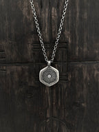 Coral Diamond Pendant