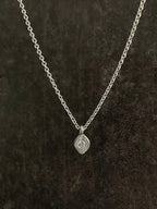 Natural Diamond on Diamond Pendant 14k Gold