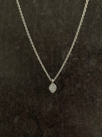 Natural Diamond on Diamond Pendant 14k Gold