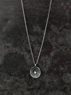 Spiral Circle Diamond Pendant