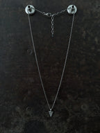 Tri Diamond Pendant Silver