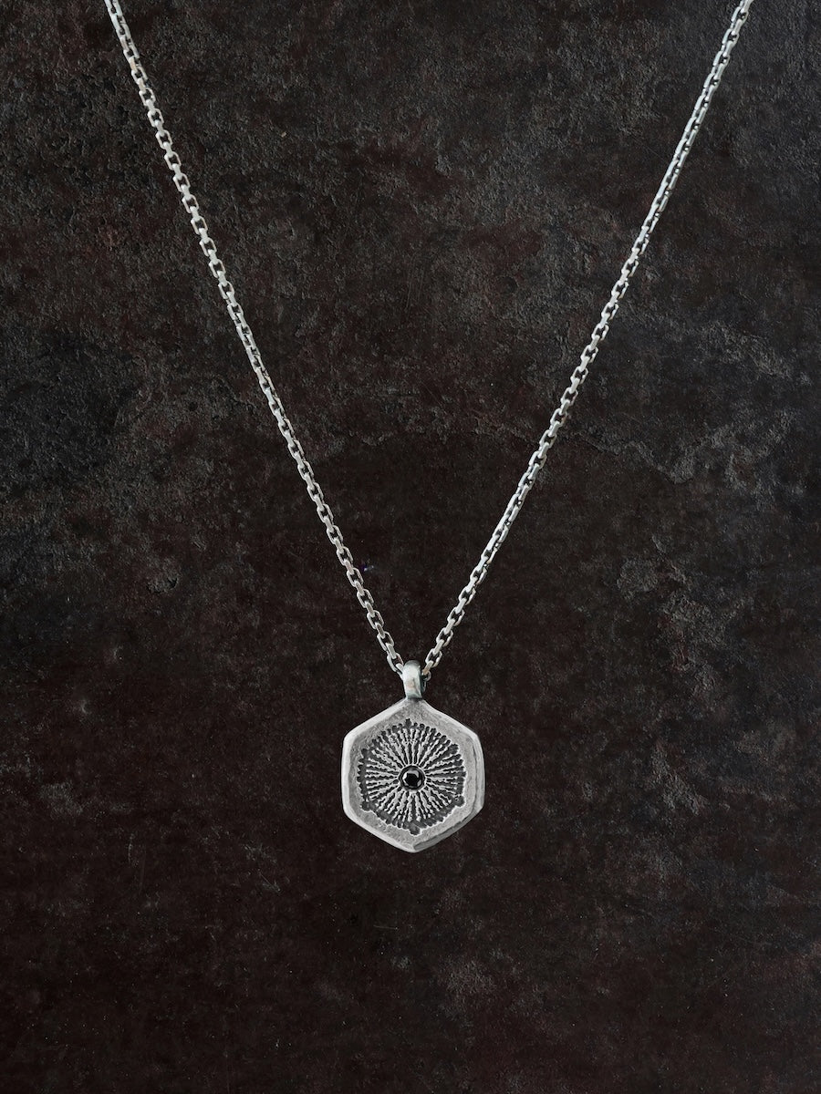 Coral Diamond Pendant