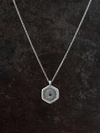 Coral Diamond Pendant
