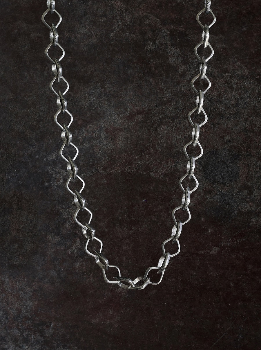 Open Diamond Link Necklace