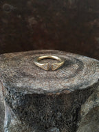 Deco Split-front Diamond Ring 14k Gold