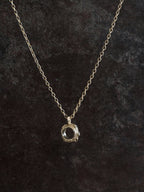 Spun Circle Thin Pendant 14k Gold